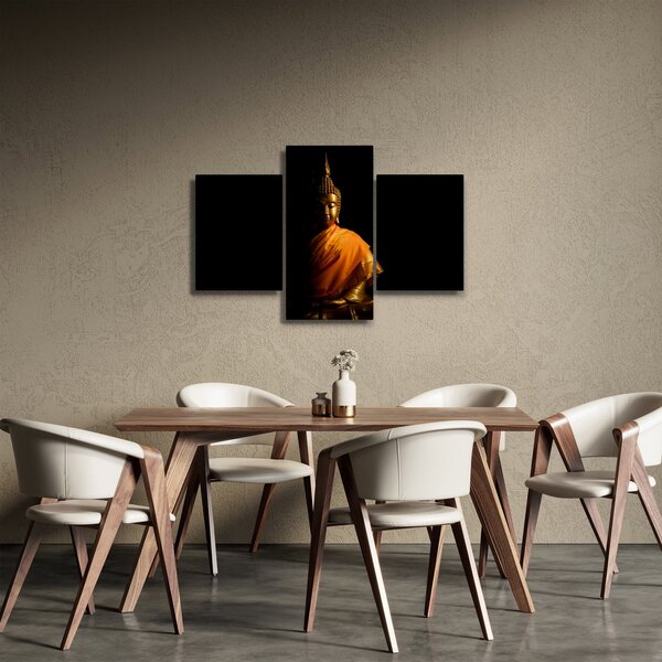 Kép - Arany Buddha szobor (90x60 cm)