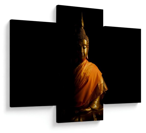 Kép - Arany Buddha szobor (90x60 cm)