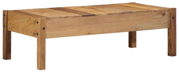 Dohányzóasztal 110x55x35 cm Tömör fa újrafelhasználva