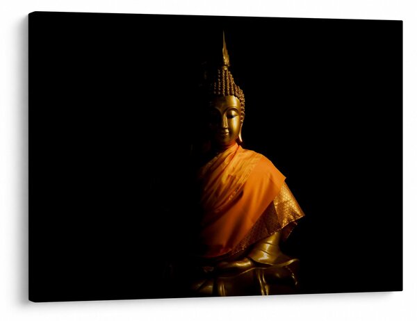 Kép - Arany Buddha szobor (70x50 cm)