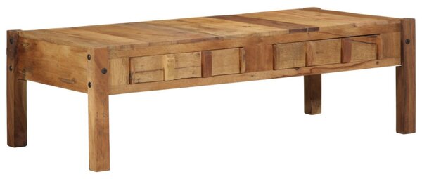 Dohányzóasztal 110x55x35 cm Tömör fa újrafelhasználva