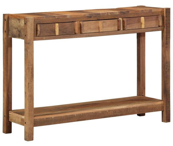 Konzolasztal 107x33x76 cm Tömör fa újrahasznosított