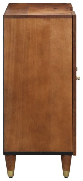 Széf polcokkal tárolóval Barna 90 x 33 x 75 cm Tömör Mangófát
