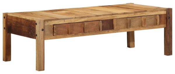 Dohányzóasztal 110x55x35 cm Tömör fa újrafelhasználva