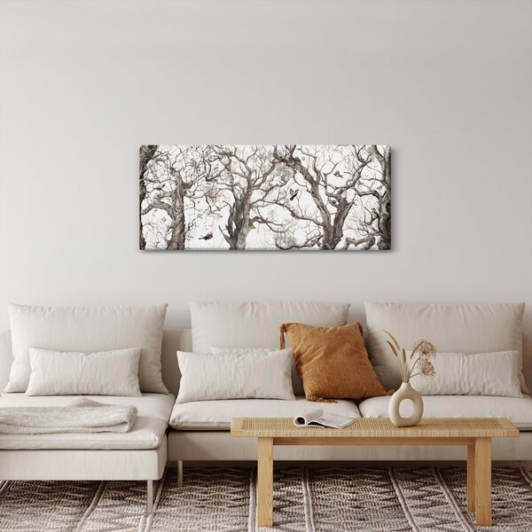Kép - Erdei minta, rajz (120x50 cm)