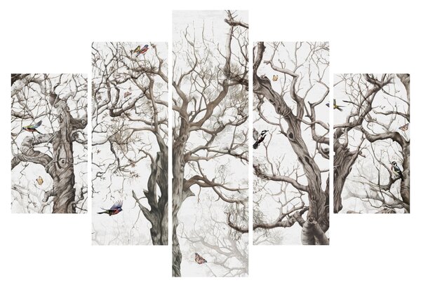 Kép - Erdei minta, rajz (150x105 cm)