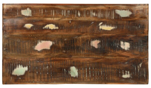 Dohányzóasztal 90x50x35 cm Tömör Fa Újrahasznosított