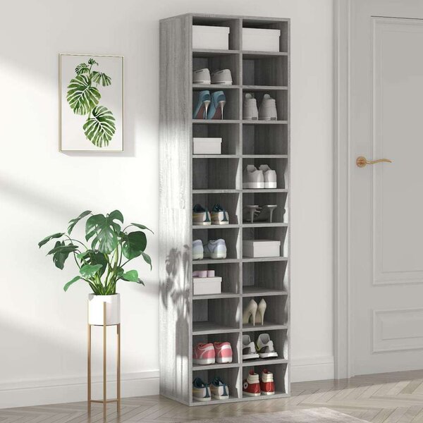 VidaXL Cipősszekrény - Fa - 22 Rekesz - 54x34x183 cm