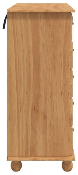 Fiókos Szekrény ASKIM Barna 91 x 40 x 95,5 cm Tömör fenyőfa