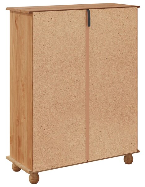 Cipőtároló ASKIM" 85x35x108 cm Tömör Fenyő"