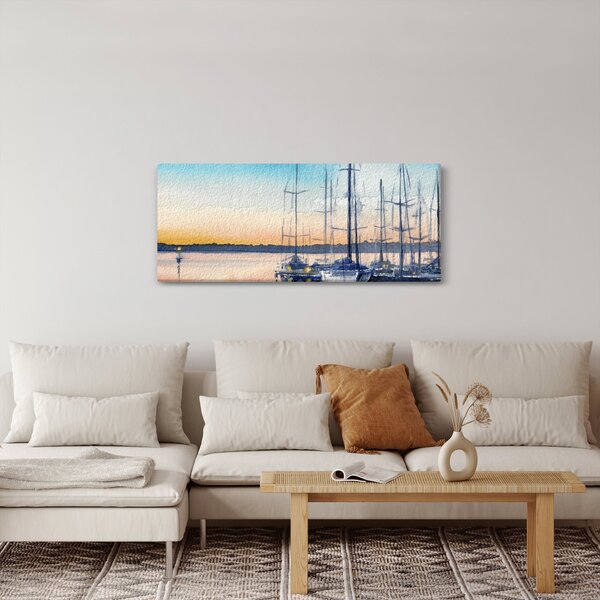 Kép - Csónakázás, akvárium (120x50 cm)