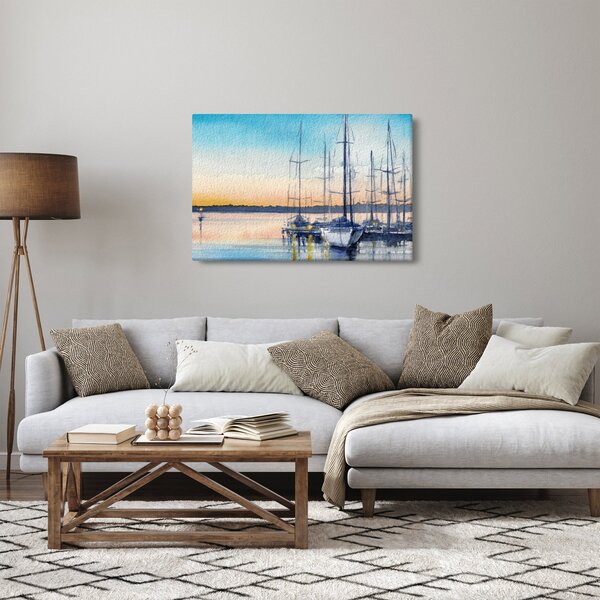 Kép - Csónakázás, akvárium (90x60 cm)
