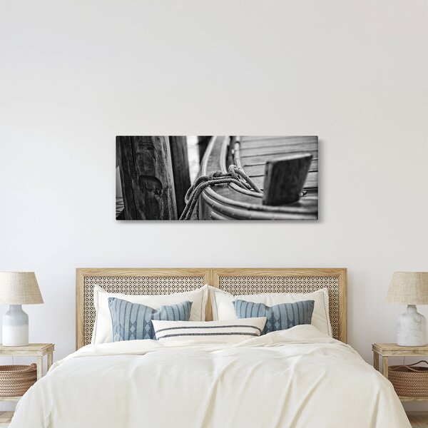 Kép - Egy kikötött hajó (120x50 cm)