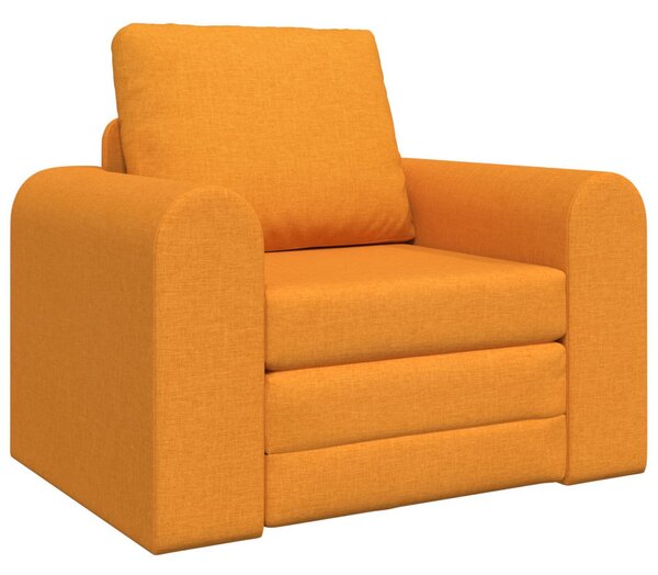 Földi kanapéágy 2 az 1-ben Sötét Sárga 98x71x83 cm Textil