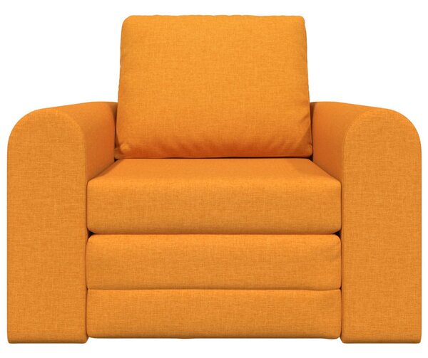 Földi kanapéágy 2 az 1-ben Sötét Sárga 98x71x83 cm Textil