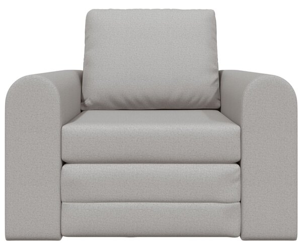 Padlós Sofa Ágy 2 az 1-ben Felhőszürke 98x71x83 cm Textil