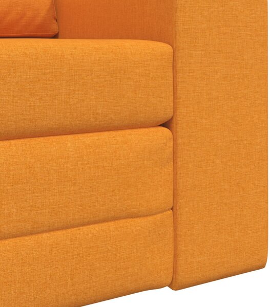 Földi kanapéágy 2 az 1-ben Sötét Sárga 98x71x83 cm Textil