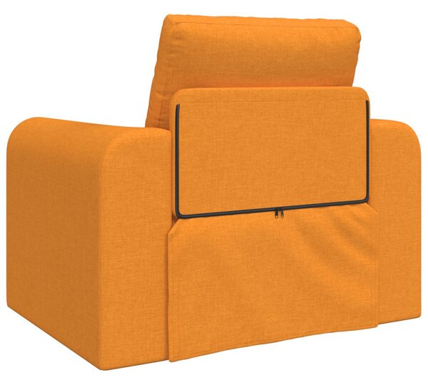 Földi kanapéágy 2 az 1-ben Sötét Sárga 98x71x83 cm Textil