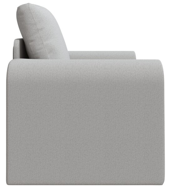 Padlós Sofa Ágy 2 az 1-ben Felhőszürke 98x71x83 cm Textil