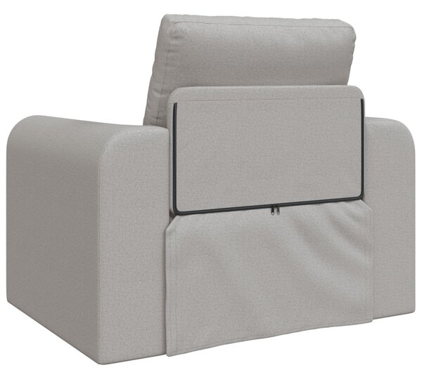 Padlós Sofa Ágy 2 az 1-ben Felhőszürke 98x71x83 cm Textil