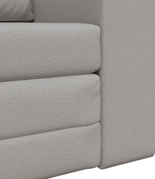 Padlós Sofa Ágy 2 az 1-ben Felhőszürke 98x71x83 cm Textil