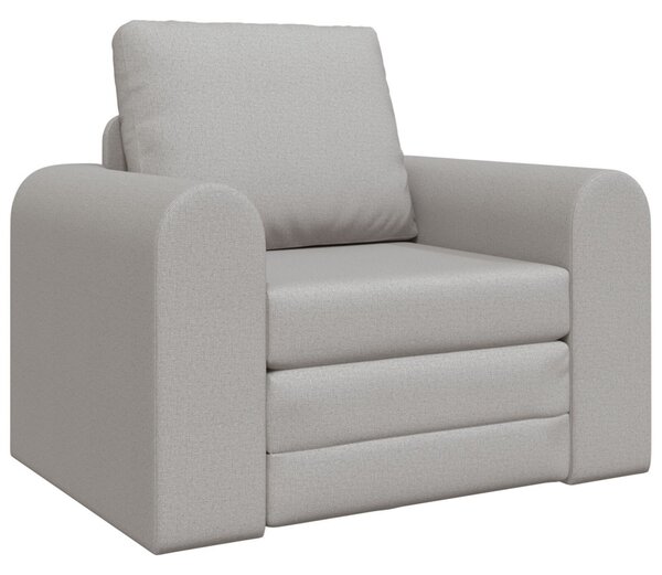 Padlós Sofa Ágy 2 az 1-ben Felhőszürke 98x71x83 cm Textil