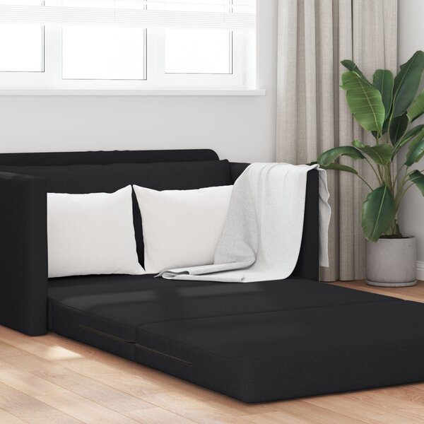 Kanapéágy 110cm Fekete szövet