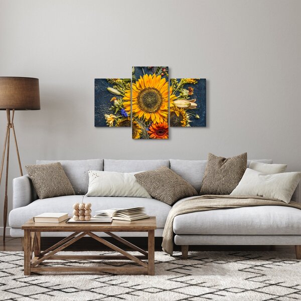 Kép - Őszi virágok (90x60 cm)