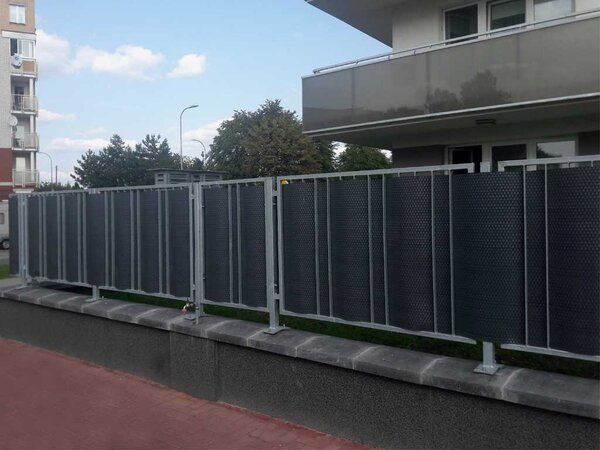 LEGI 3 x 0,9 m erkélyparaván, sötétszürke
