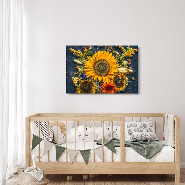 Kép - Őszi virágok (90x60 cm)