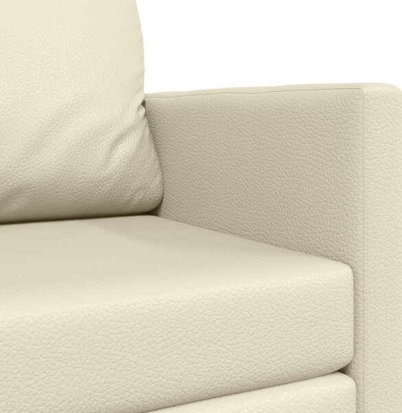 VidaXL Kanapéágy 110cm Krém Mübőr