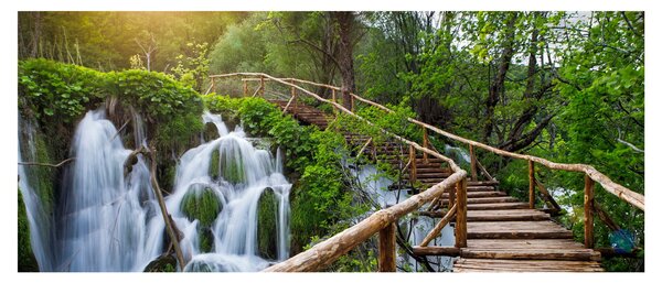 Kép - Plitvicei-tavak (120x50 cm)