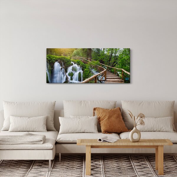 Kép - Plitvicei-tavak (120x50 cm)