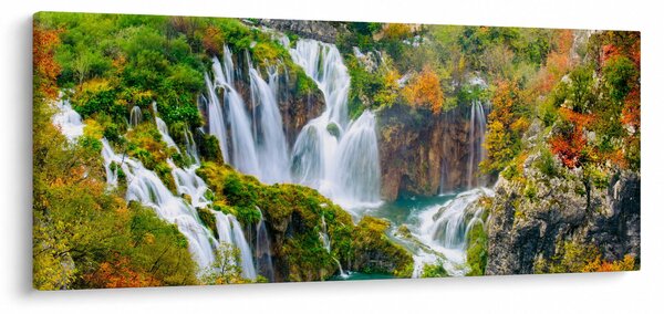 Kép - Plitvicei-tavak Nemzeti Park (120x50 cm)