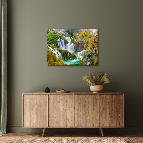 Kép - Plitvicei-tavak Nemzeti Park (70x50 cm)
