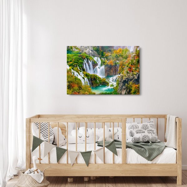 Kép - Plitvicei-tavak Nemzeti Park (90x60 cm)