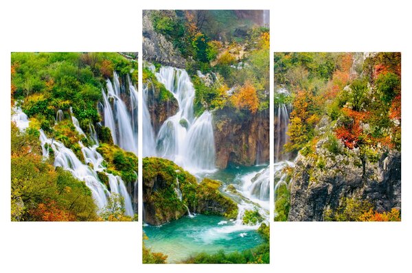 Kép - Plitvicei-tavak Nemzeti Park (90x60 cm)
