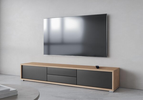 TV asztal Fiora 39 (olajozott tölgy + antracit)