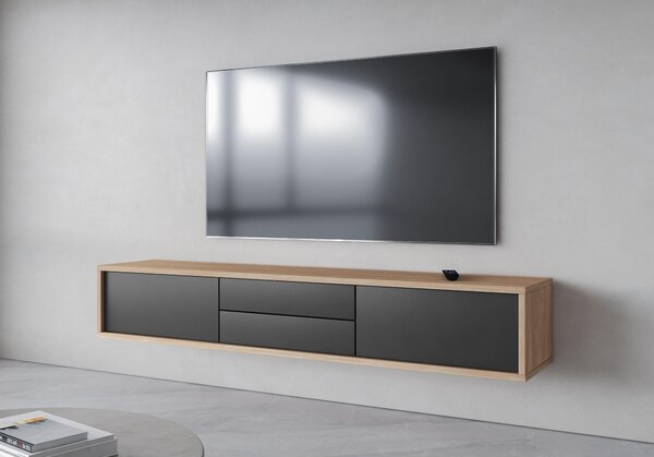 TV asztal Fiora 39 (olajozott tölgy + antracit)