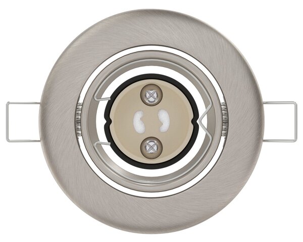 Beépített Spotlámpák 6 db Kerek GU10 Ezüst Ø90 mm Acél