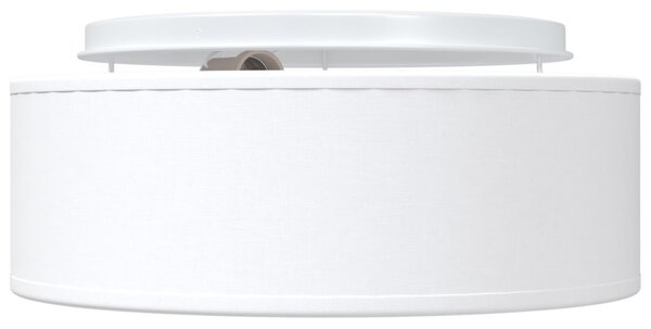 Mennyezeti Lámpák Flush Mount Fehér Ø 30 cm Szövet E27