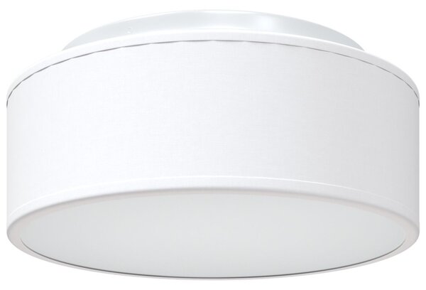 Mennyezeti Lámpák Flush Mount Fehér Ø 30 cm Szövet E27