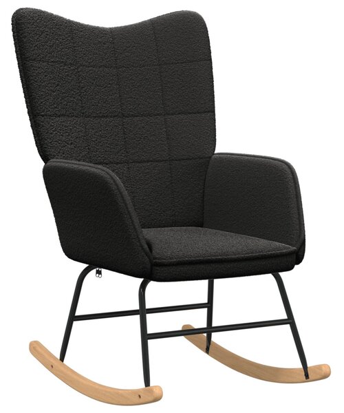 Hintaszék Fekete Sherpa szövet