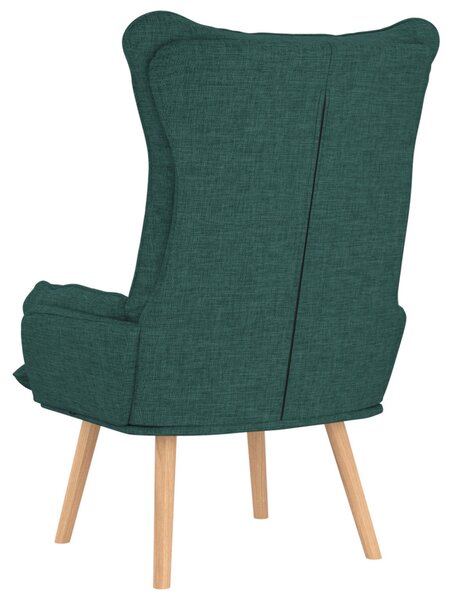 Karosszék Sötétzöld 69 x 74 x 93 cm Szövet és Plywood