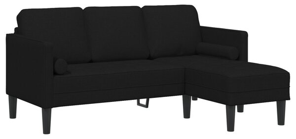 Kanapé Szett Fekete 173 x 131 x 67 cm Poliészter