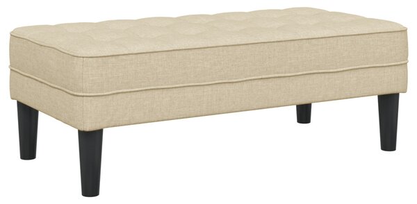 VidaXL pad párnával Krém 113 x 57 x 39 cm szövet