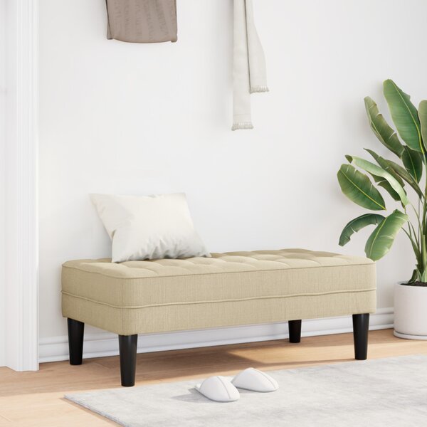 VidaXL pad párnával Krém 113 x 57 x 39 cm szövet