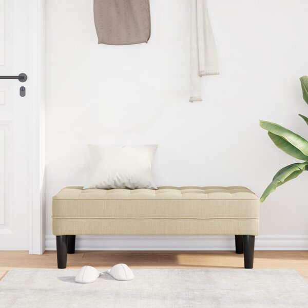 VidaXL pad párnával Krém 113 x 57 x 39 cm szövet