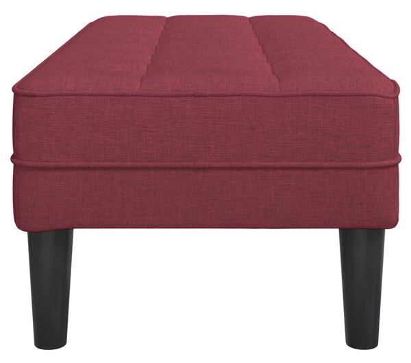 VidaXL pad párnával Bordó 113 x 57 x 39 cm szövet