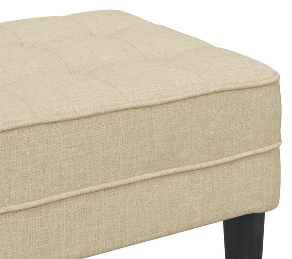 VidaXL pad párnával Krém 113 x 57 x 39 cm szövet